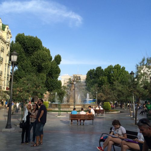 Water-fountain-Granada-Spain